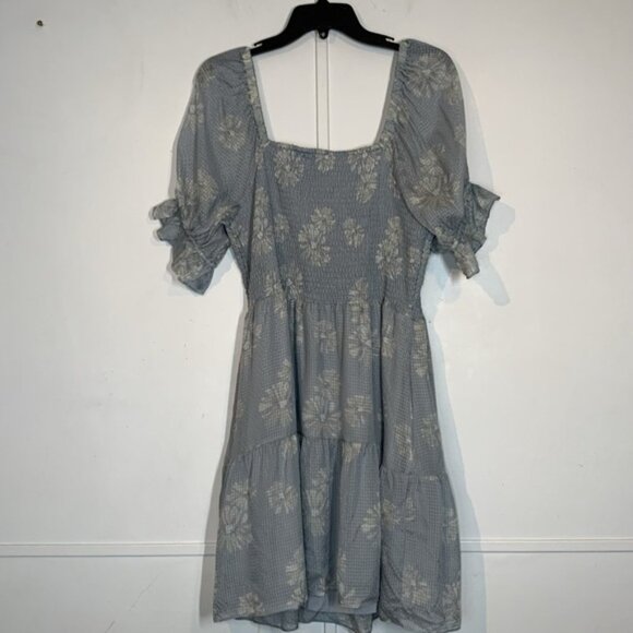 Madewell Dresses Madewell Silk Lucie Smocked Mini Dress In Moody Blooms - Picture 8 of 13